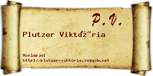 Plutzer Viktória névjegykártya